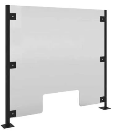 3mm Perspex screen with 25 x 25mm Steel Epoxy frame